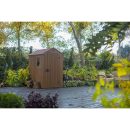 Keter 4’x6′ Darwin Heavy Duty Plastic Garden Shed – Brown