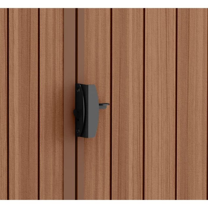 Keter 4’x6′ Darwin Heavy Duty Plastic Garden Shed – Brown - Image 9