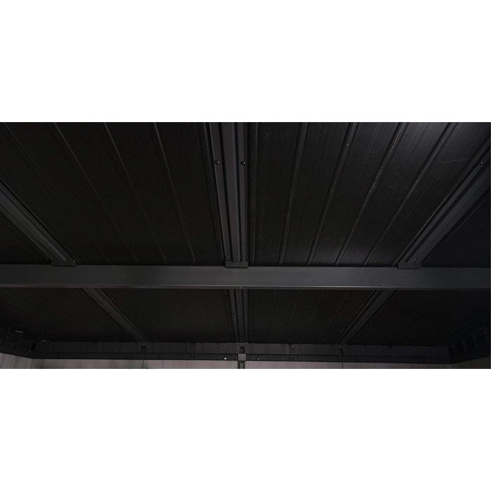 Keter Artisan 7x11 ft Pent Grey Plastic 2 door Shed with floor & 1 window - Image 5